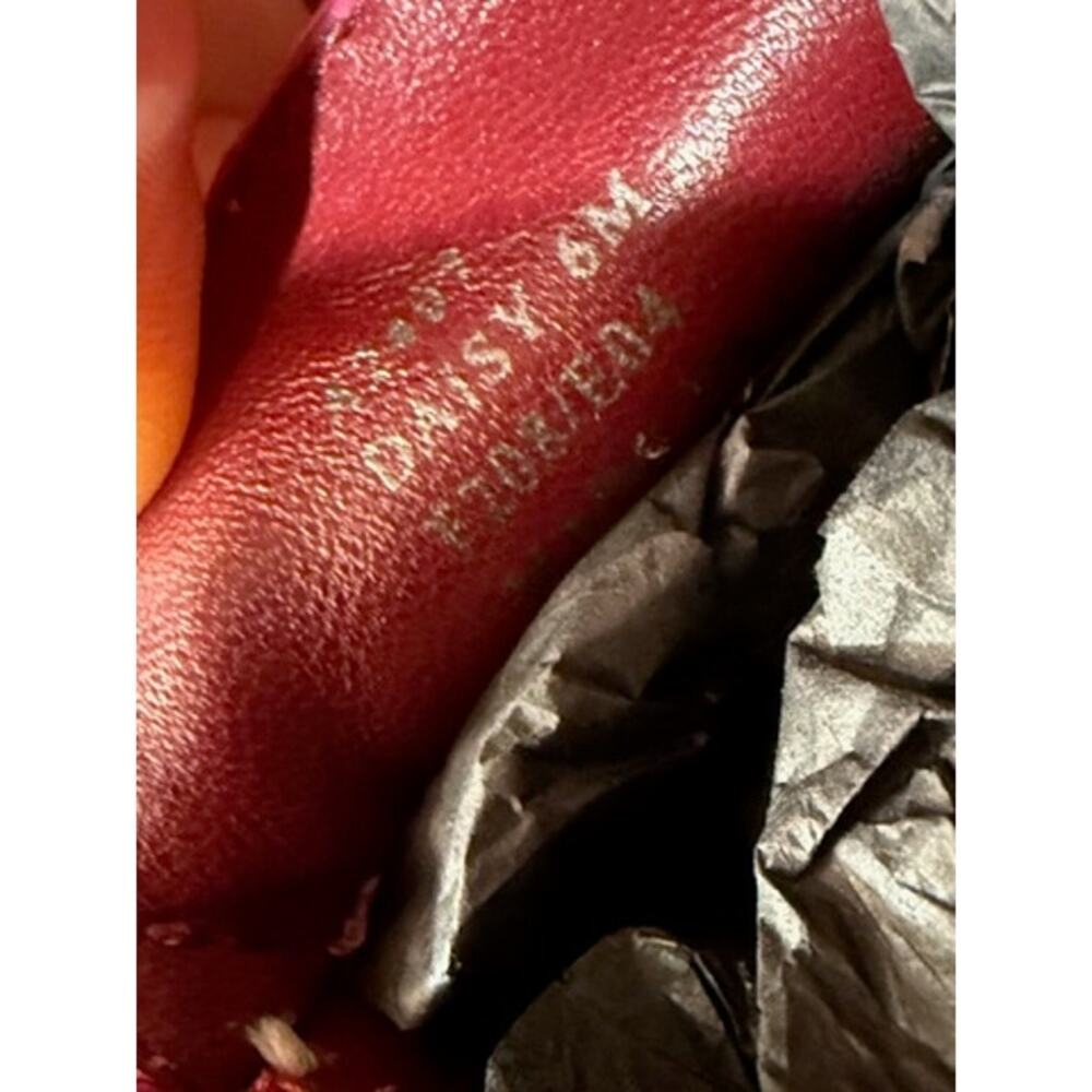 KB082 Coach Hot Pink Leather Loafers*Size 6 - Picture 7 of 7